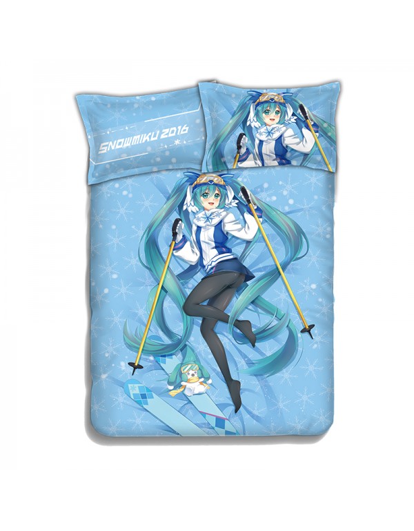 Miku Hatsune - Vocaloid Bedding Sets,Bed Blanket & Duvet Cover,Bed Sheet with Kissenbezüge