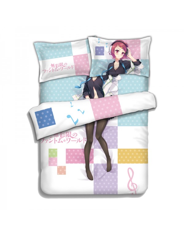 MINASE Koito - Myriad Colors Phantom World 4 Pieces Bedding Sets,Bed Sheet Duvet Cover with Kissenbezüge