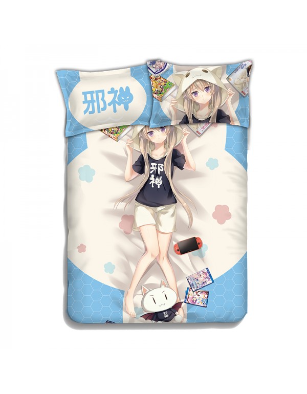 Arisaka Mashiro- Aokana Four Rhythm Across the Blue Bed Blanket Duvet Cover with Kissenbezüge