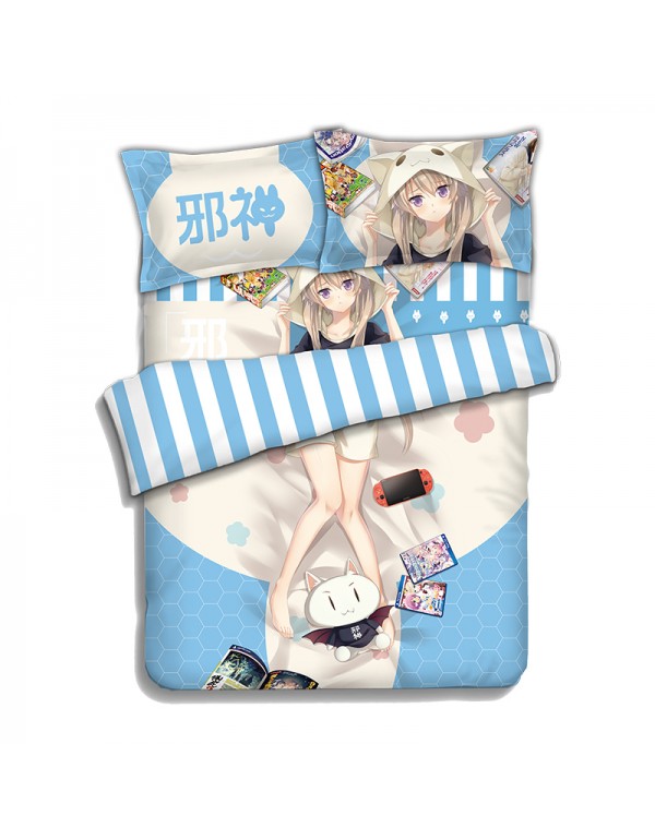 Arisaka Mashiro- Aokana Four Rhythm Across the Blue Bed Blanket Duvet Cover with Kissenbezüge