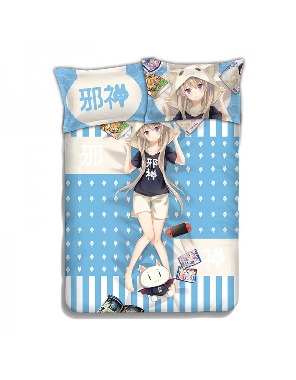 Arisaka Mashiro- Aokana Four Rhythm Across the Blue Bed Blanket Duvet Cover with Kissenbezüge