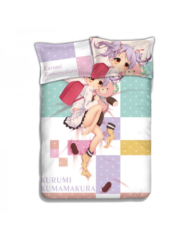 KUMAMAKURA Kurumi- Myriad Colors Phantom World Bed Sheet Duvet Cover with Kissenbezüge