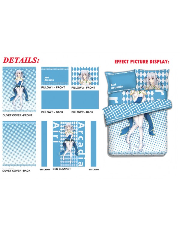 Airi Arcadia-Undefeated Bahamut Chronicle Bed Blanket Duvet Cover with Kissenbezüge