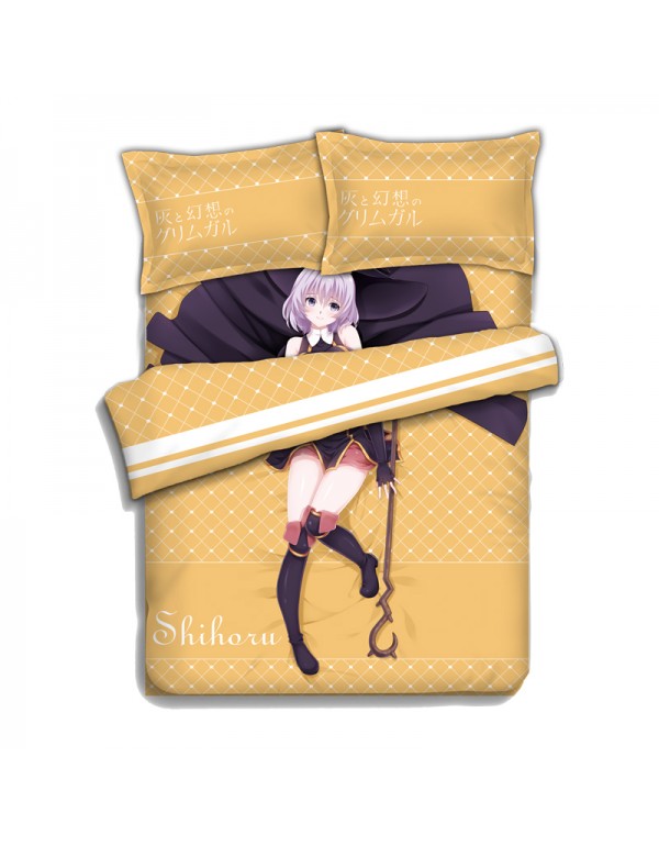 Shihoru-Grimgar of Fantasy and Ash Bed Sheet Duvet Cover with Kissenbezüge