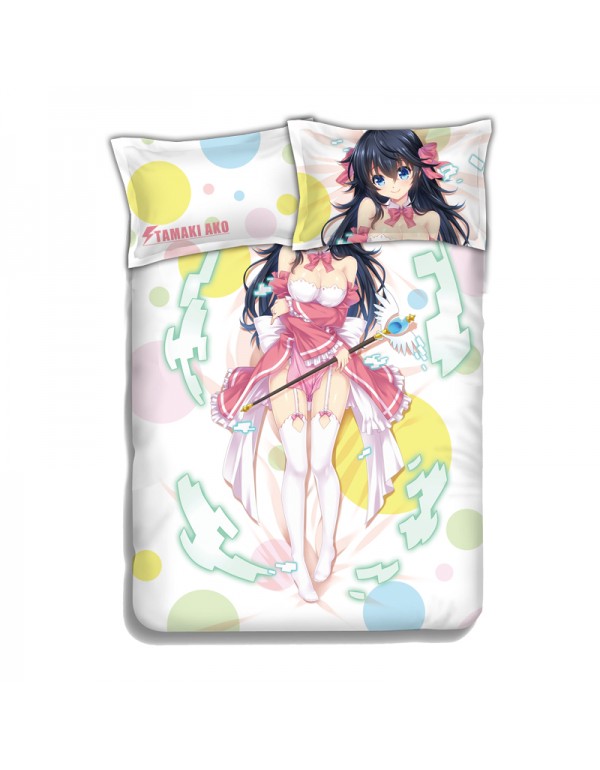 Tamaki Ako-netoge no yome wa onnanoko ja nai to omotta 4 Pieces Bedding Sets,Bed Sheet Duvet Cover