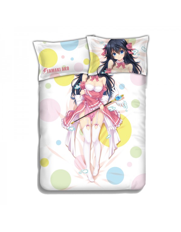 Tamaki Ako-netoge no yome wa onnanoko ja nai to omotta 4 Pieces Bedding Sets,Bed Sheet Duvet Cover