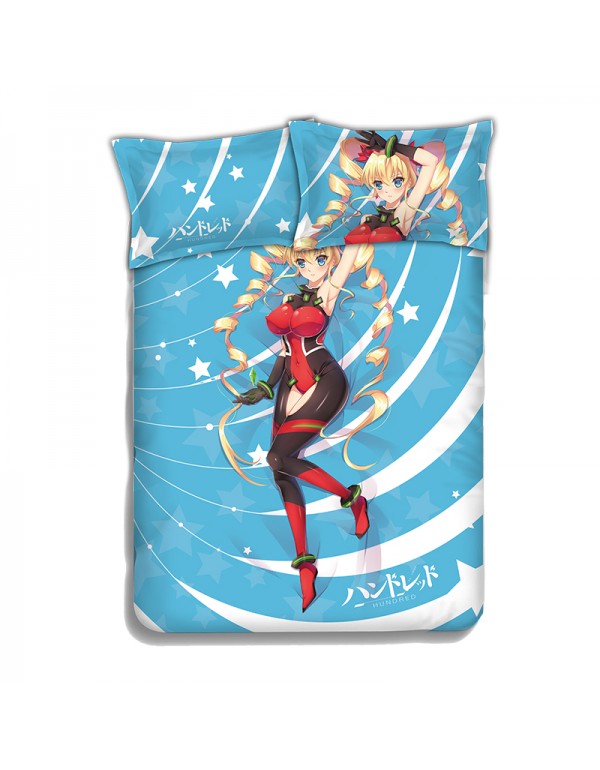 Hundred Japanese Anime Bed Blanket Duvet Cover with Kissenbezüge