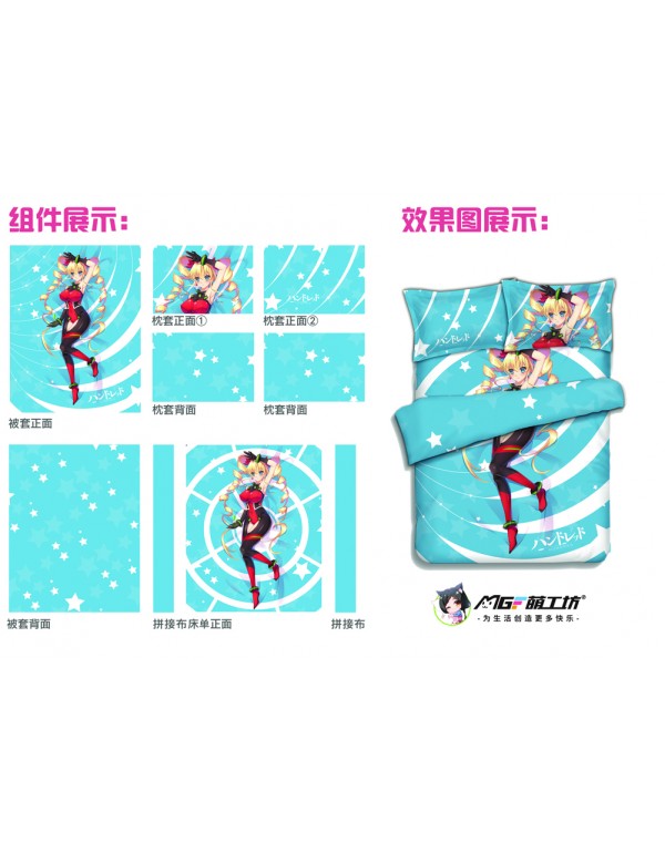 Hundred Japanese Anime Bed Blanket Duvet Cover with Kissenbezüge