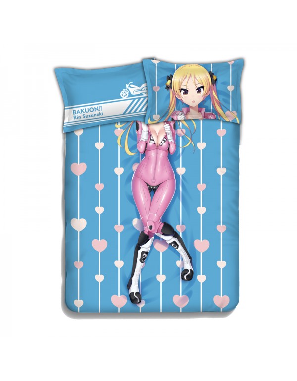 A maiden Japanese Anime Bed Sheet Duvet Cover with...