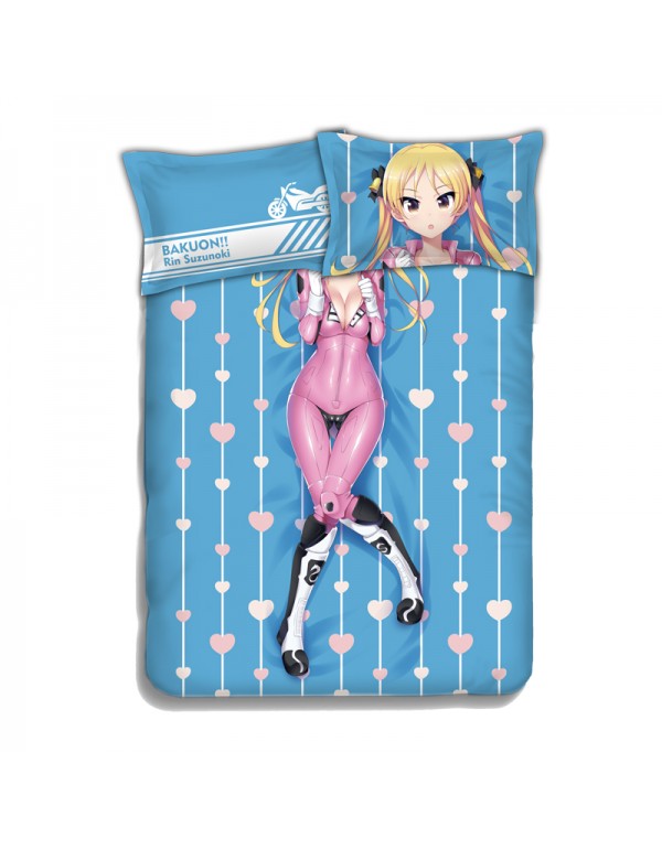 A maiden Japanese Anime Bed Sheet Duvet Cover with Kissenbezüge