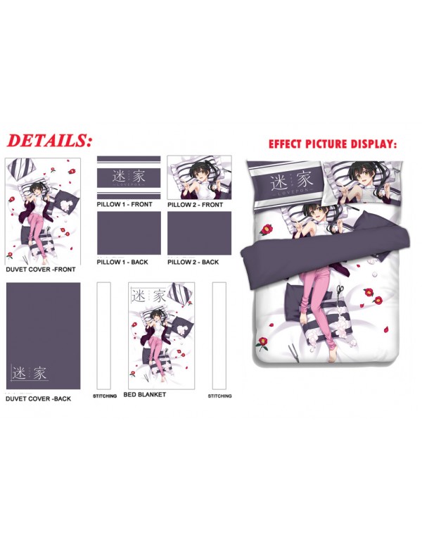 Lovepon - The Lost Village Japanese Anime Bed Blanket Duvet Cover