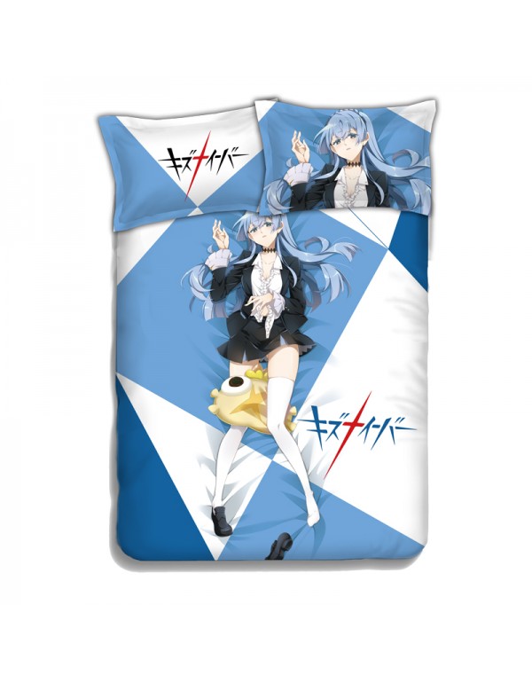 Noriko Sonozaki - Kiznaiver Japanese Anime Bed Blanket Duvet Cover with Kissenbezüge