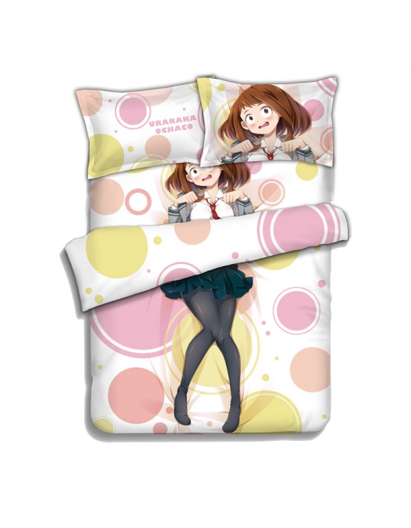 Ochako Uraraka - Boku no Hero Academia Anime 4 Pieces Bedding Sets,Bed Sheet Duvet Cover