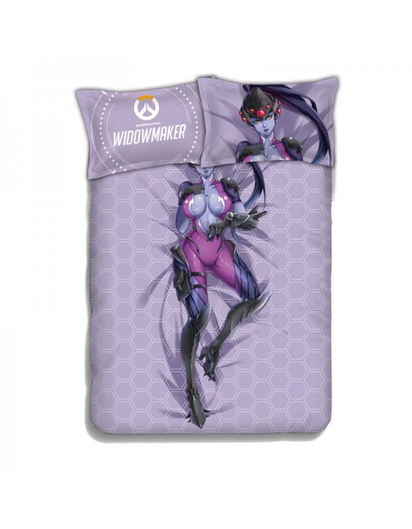 Widowmaker-Overwatch Japanese Anime Bed Blanket Duvet Cover with Kissenbezüge