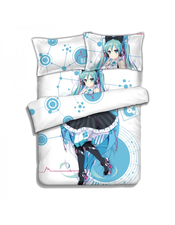 Magical Mirai-Hatsunemiku Japanese Anime Bed Sheet Duvet Cover