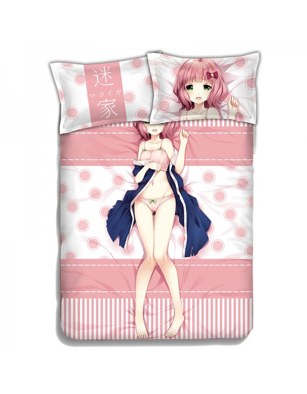 Diomedea Anime 4 Pieces Bedding Sets,Bed Sheet Duvet Cover with Kissenbezüge