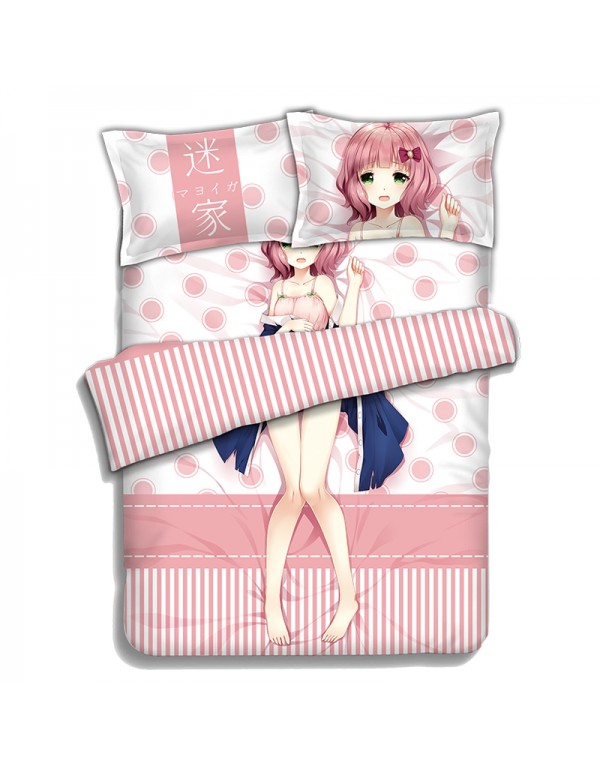 Diomedea Anime 4 Pieces Bedding Sets,Bed Sheet Duvet Cover with Kissenbezüge