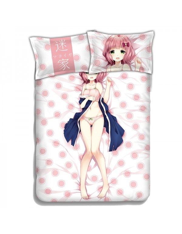 Diomedea Anime 4 Pieces Bedding Sets,Bed Sheet Duvet Cover with Kissenbezüge