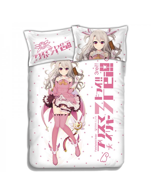 Leysritt-Fate kaleid liner Anime 4 Pieces Bedding Sets,Bed Sheet Duvet Cover with Kissenbezüge