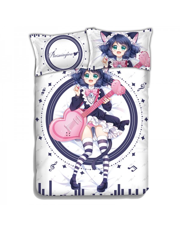 Plasmagica-show by rock Anime Bed Blanket Duvet Cover with Kissenbezüge