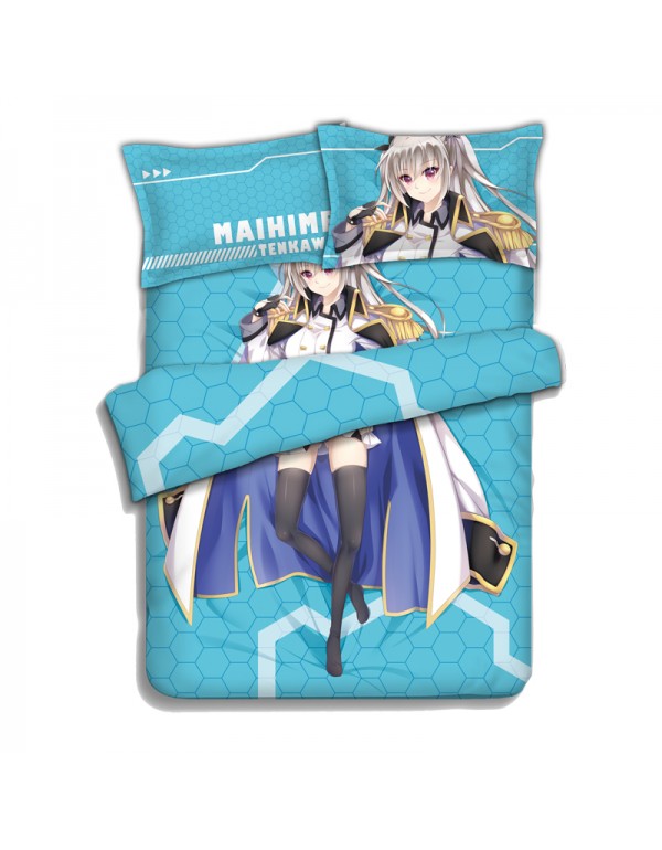 Qualidea Code Japanese Anime Bed Sheet Duvet Cover with Kissenbezüge