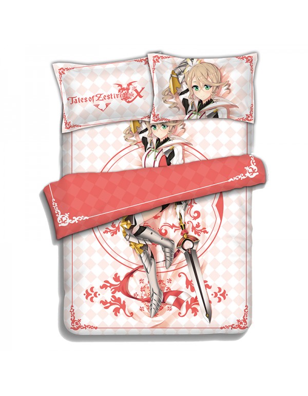 Alisha-Tales of Zestiria Japanese Anime Bed Sheet Duvet Cover with Kissenbezüge