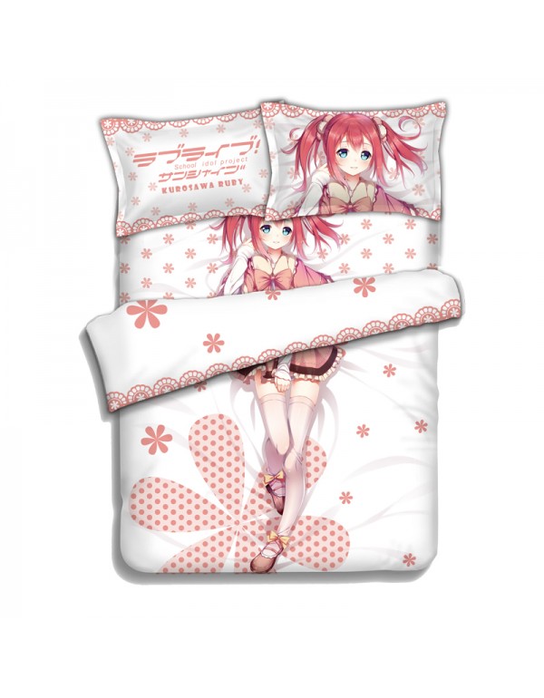 RUBY MOON-Card Captor Anime Bedding Sets,Bed Blanket & Duvet Cover,Bed Sheet with Kissenbezüge