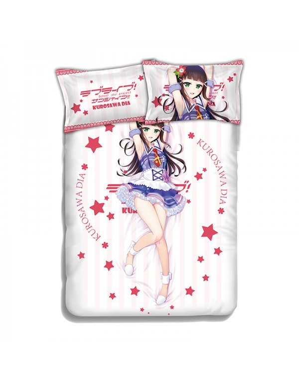 Kurosawa Dia-LoveLive Sunshine Bedding Sets,Bed Blanket & Duvet Cover,Bed Sheet with Kissenbezüge