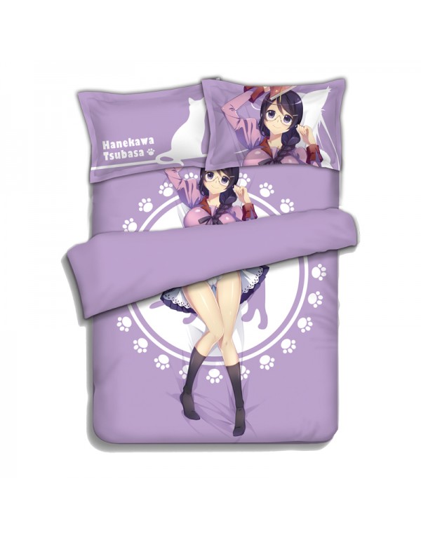 Hanekawa Tsubasa-Bakemonogatari Monstory Bedding Sets,Bed Blanket & Duvet Cover,Bed Sheet