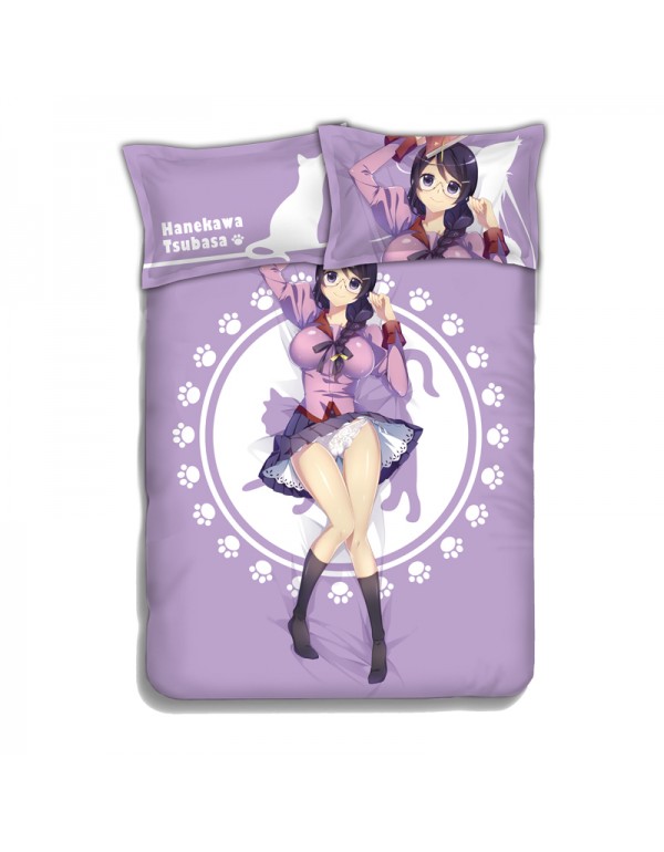 Hanekawa Tsubasa-Bakemonogatari Monstory Bedding Sets,Bed Blanket & Duvet Cover,Bed Sheet