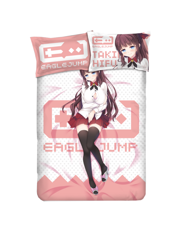 Takimoto Hifumi - New Game Anime Bedding Sets,Bed Blanket & Duvet Cover,Bed Sheet with Kissenbezüge