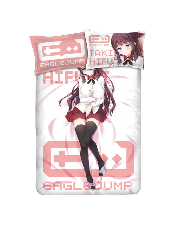 Takimoto Hifumi - New Game Anime Bedding Sets,Bed Blanket & Duvet Cover,Bed Sheet with Kissenbezüge