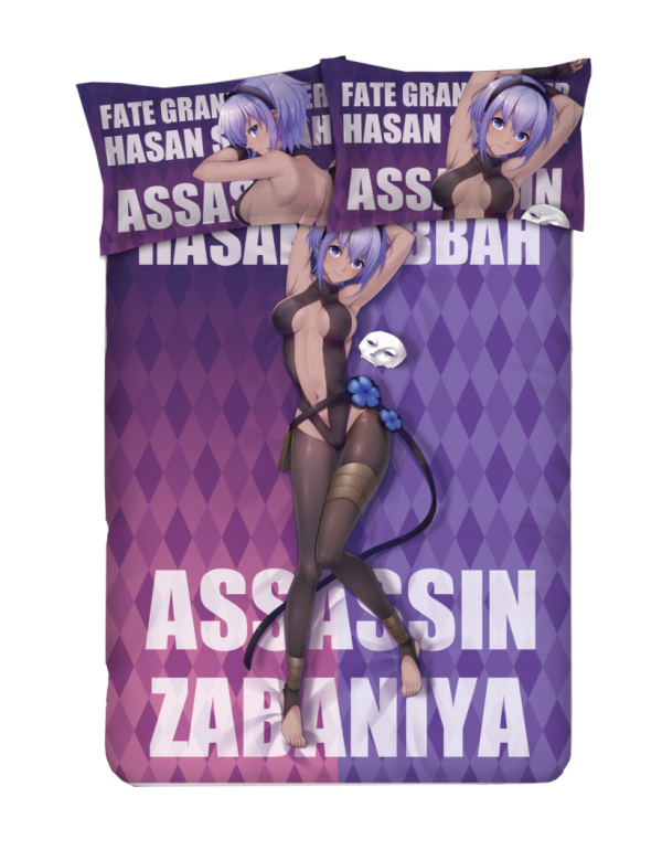 Assassin - Fate Grand Order Anime Bed Sheet Duvet Cover with Kissenbezüge