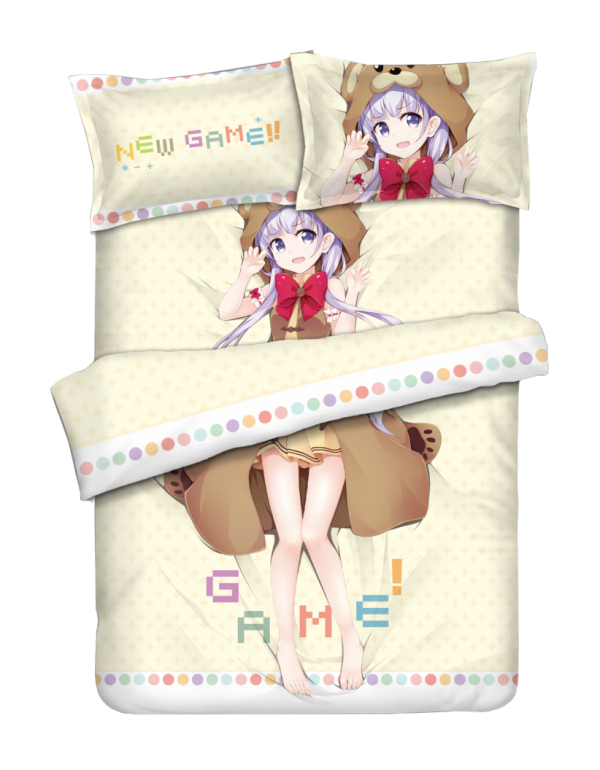 Suzukaze Aoba - New Game Anime Bedding Sets,Bed Blanket & Duvet Cover,Bed Sheet with Kissenbezüge