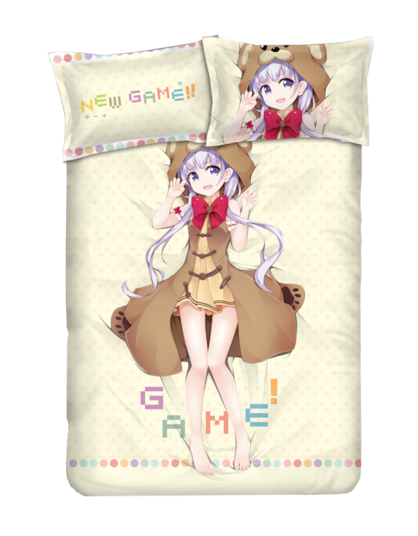 Suzukaze Aoba - New Game Anime Bedding Sets,Bed Blanket & Duvet Cover,Bed Sheet with Kissenbezüge