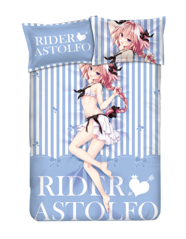 Astolfo - Fate blue Anime Bed Blanket Duvet Cover with Kissenbezüge