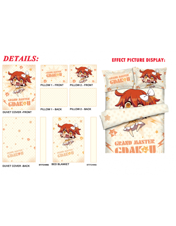 Gudako - Fate Japanese Anime Bed Blanket Duvet Cover with Kissenbezüge