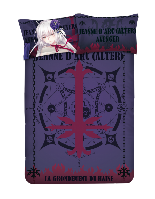 Jeanne d'Arc - Fate Grand Order 4 Pieces Bedding Sets,Bed Sheet Duvet Cover with Kissenbezüge