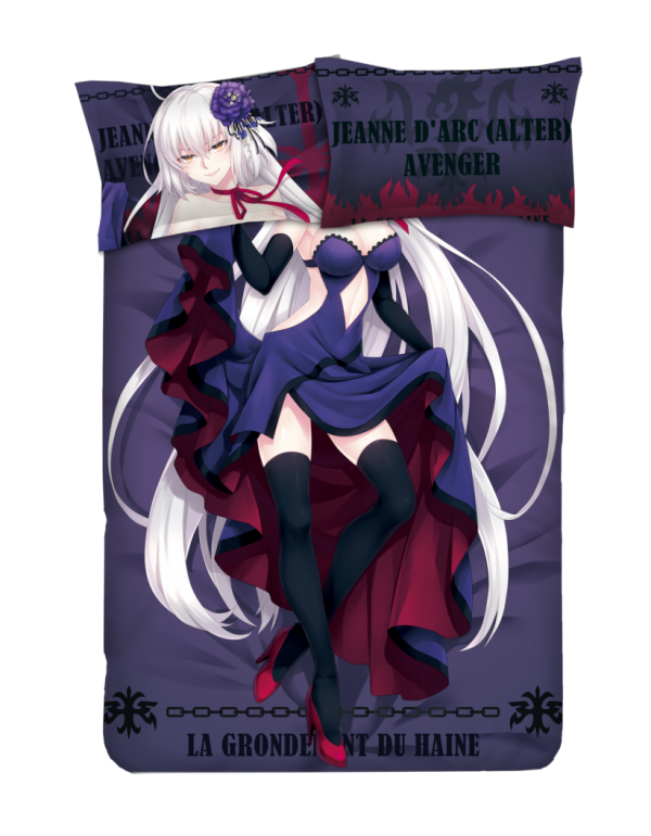 Jeanne d'Arc - Fate Grand Order 4 Pieces Bedding Sets,Bed Sheet Duvet Cover with Kissenbezüge