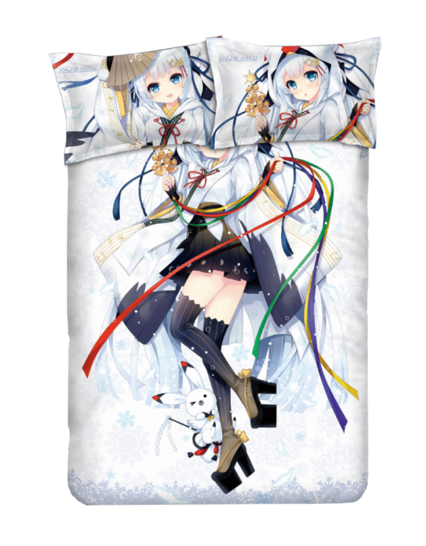 MIKU - VOCALOID Japanese Anime Bed Blanket Duvet Cover with Kissenbezüge