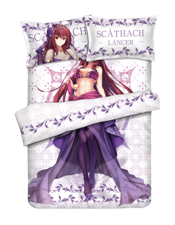 Scathach- Fate Japanese Anime Bed Sheet Duvet Cover with Kissenbezüge