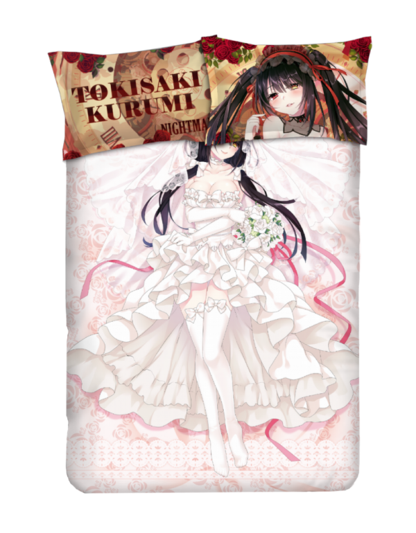 Kurumi Tokisaki - Date a Live Anime Bedding Sets,Bed Blanket & Duvet Cover,Bed Sheet with Kissenbezüge