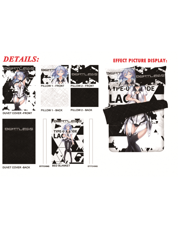 Lacia-BEATLESS Anime Bedding Sets,Bed Blanket & Duvet Cover,Bed Sheet with Kissenbezüge