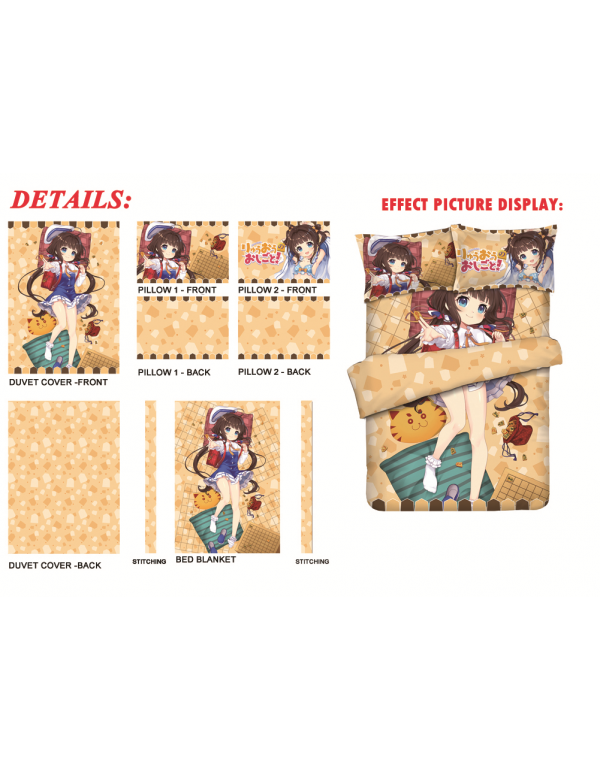 Ai Hinatsuru - Ryuuou no Oshigoto Anime 4 Pieces Bedding Sets,Bed Sheet Duvet Cover