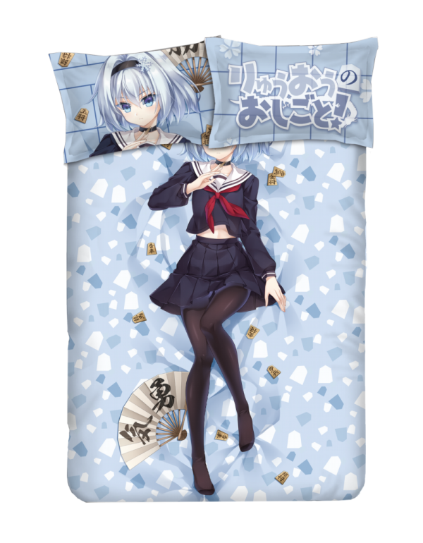 Ginko Sora - Ryuuou no Oshigoto Anime Bed Blanket Duvet Cover with Kissenbezüge