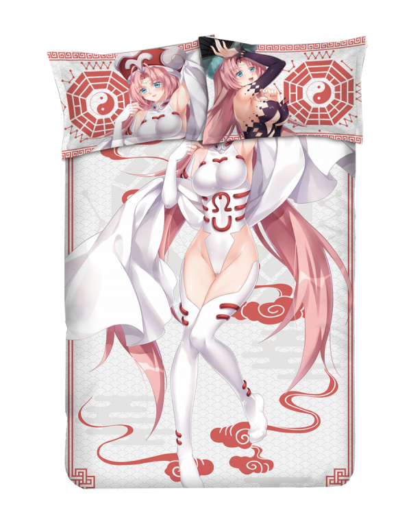Daji Japanese Anime Bed Blanket Duvet Cover with K...