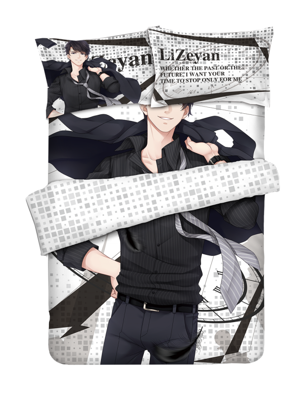 Li Zeyan Anime Bedding Sets,Bed Blanket & Duvet Cover,Bed Sheet with Kissenbezüge