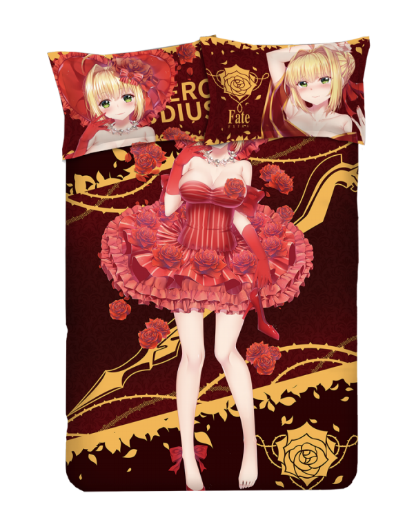 Nero Claudius Caesar Augustus Germanicus-Fate EXTRA Anime Bed Sheet Duvet Cover with Kissenbezüge