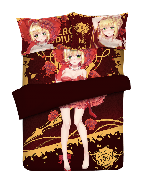 Nero Claudius Caesar Augustus Germanicus-Fate EXTRA Anime Bed Sheet Duvet Cover with Kissenbezüge