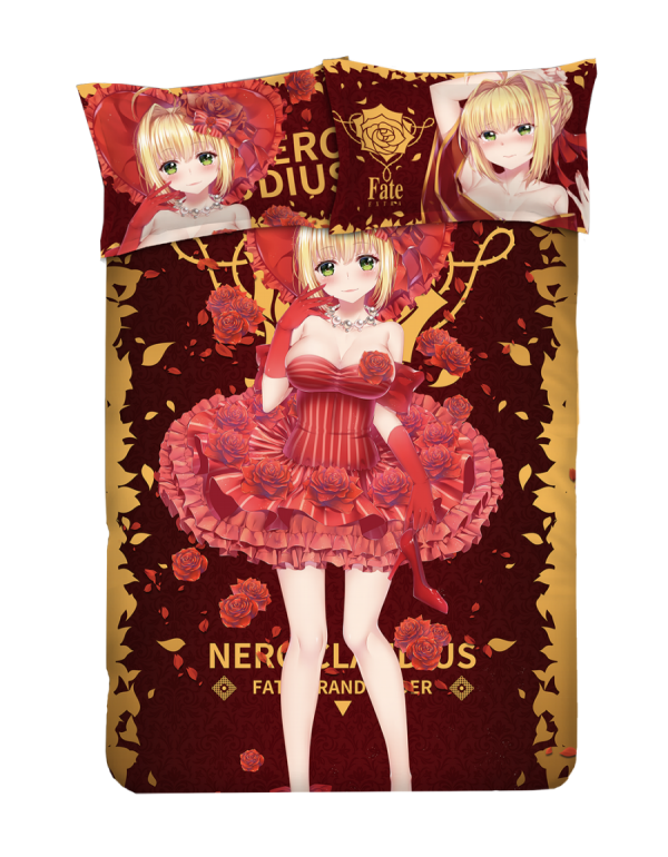 Nero Claudius Caesar Augustus Germanicus-Fate EXTRA Anime Bed Sheet Duvet Cover with Kissenbezüge